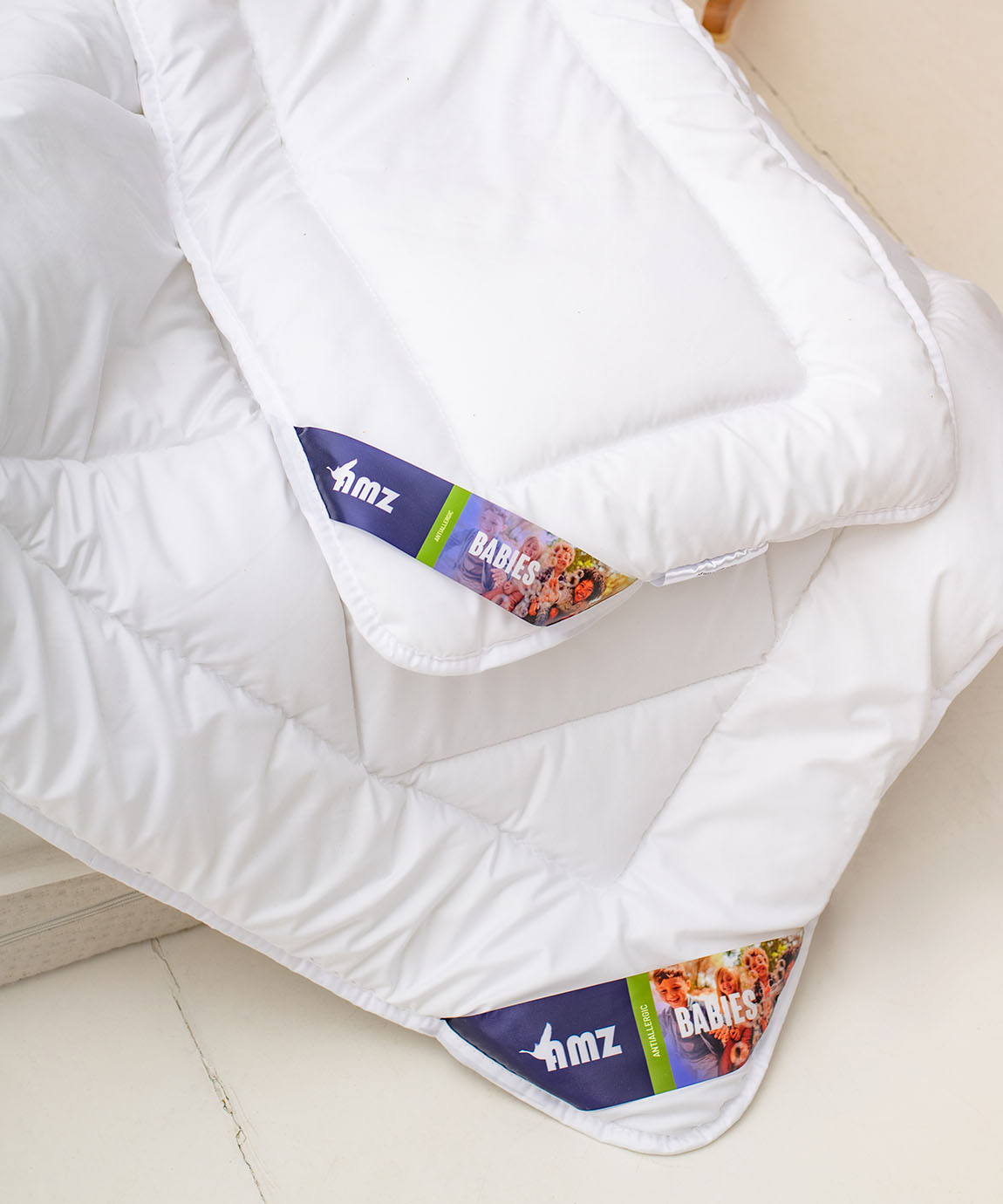 COTTON (kołderka i poduszka) Antyalergiczny komplet dziecięcy